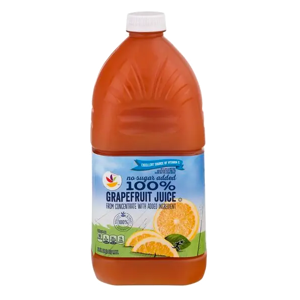 100% Grapefruit Juice from Concentrate No Sugar Added