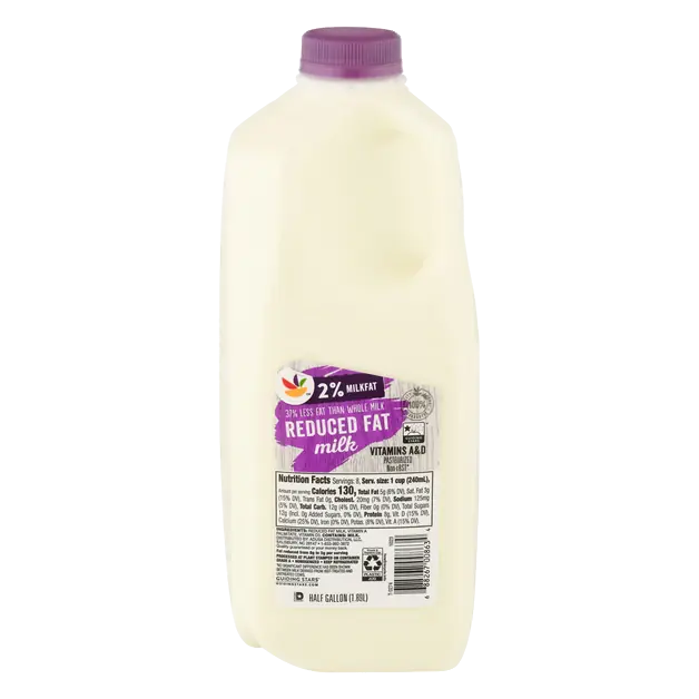 2% Reduced Fat Milk