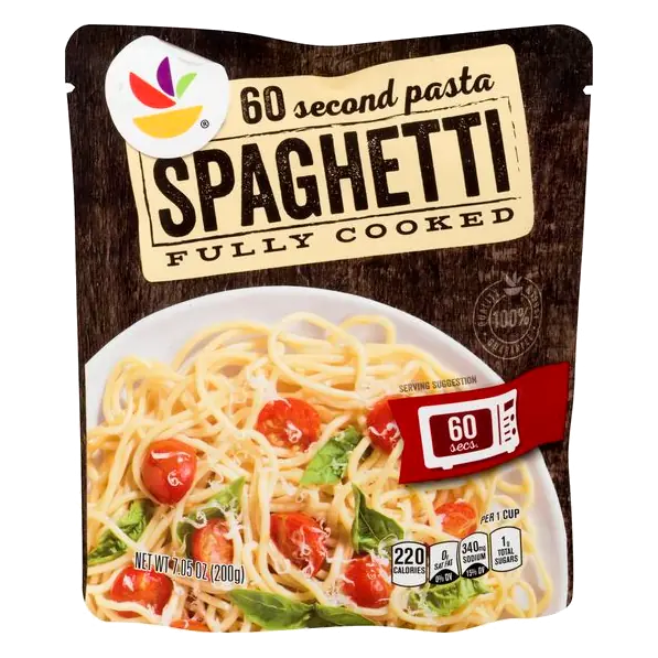 60 Second Fully Cooked Spaghetti Pasta Microwavable