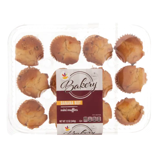 Bakery Banana Nut Mini Muffins - 12 ct
