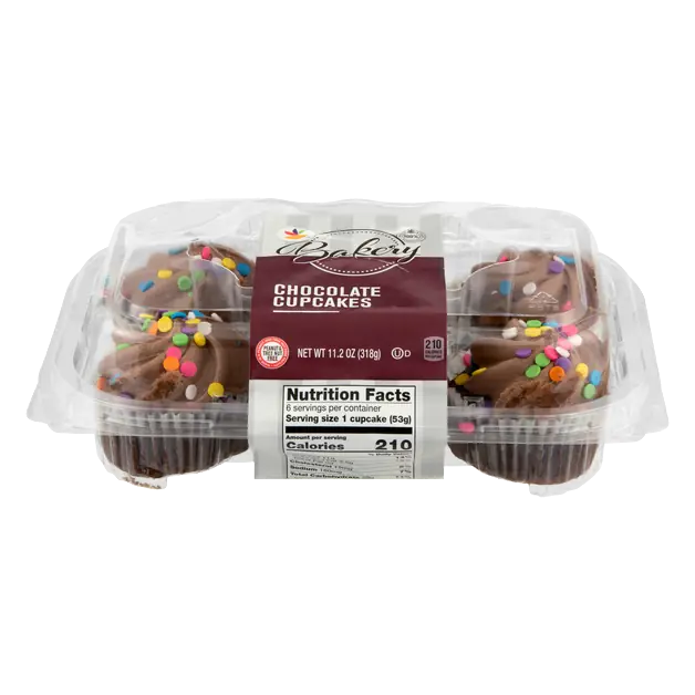 Bakery Chocolate Cupcakes - 6 ct