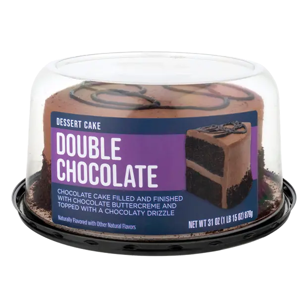 Bakery Double Layer Double Chocolate Cake 7 Inch