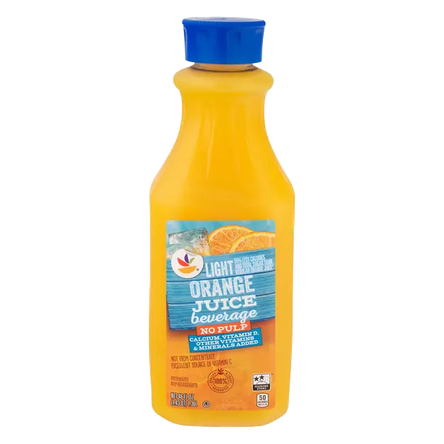 Calcium & Vitamin D Light No Pulp Orange Juice Beverage