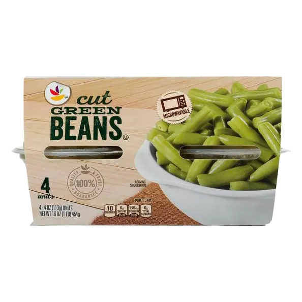 Cut Green Beans Microwavable Cups - 4 ct