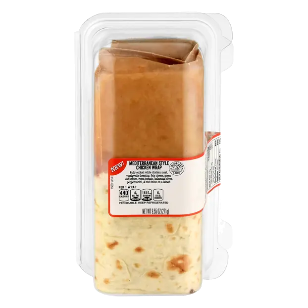 Deli Mediterranean Style Chicken Wrap