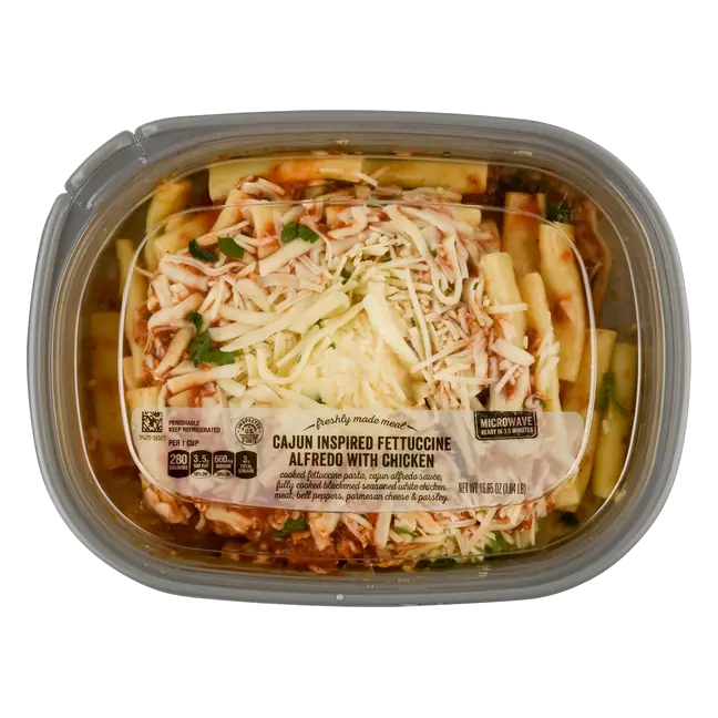 Freshly Made Meal Cajun Inspired Fettuccine Alfredo w/Chicken