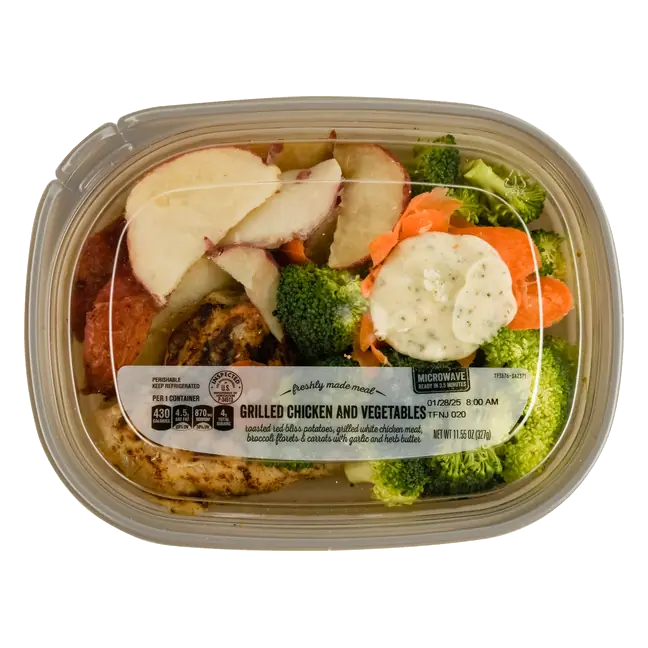 Freshly Made Meal Grilled Chicken & Vegetables