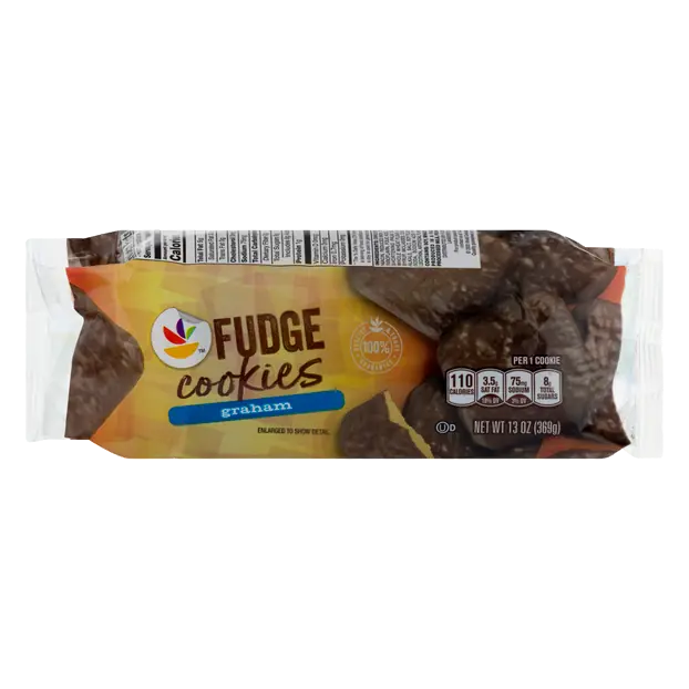 Fudge Covered Graham Cookies