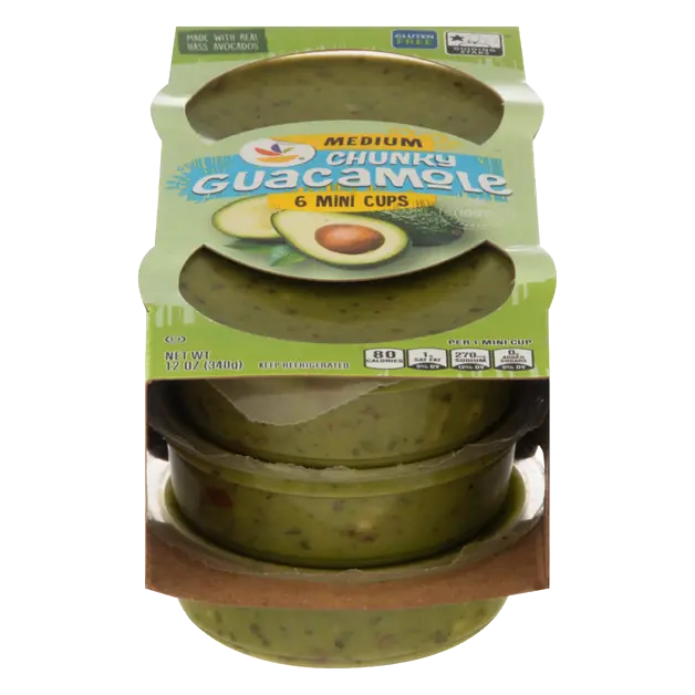 Medium Chunky Guacamole Single Cups - 6 ct