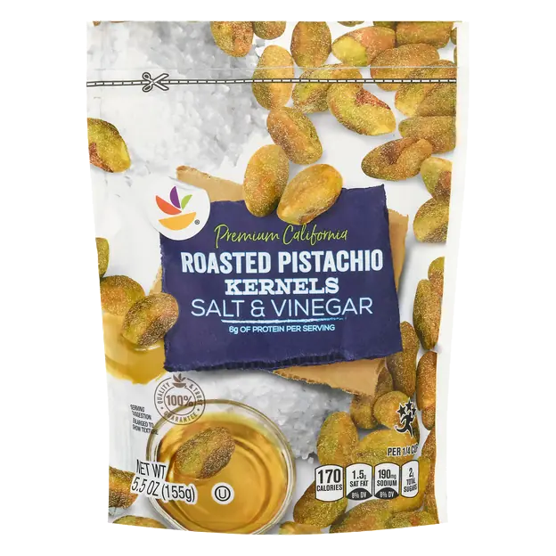 Premium California Roasted Pistachio Kernels Salt & Vinegar