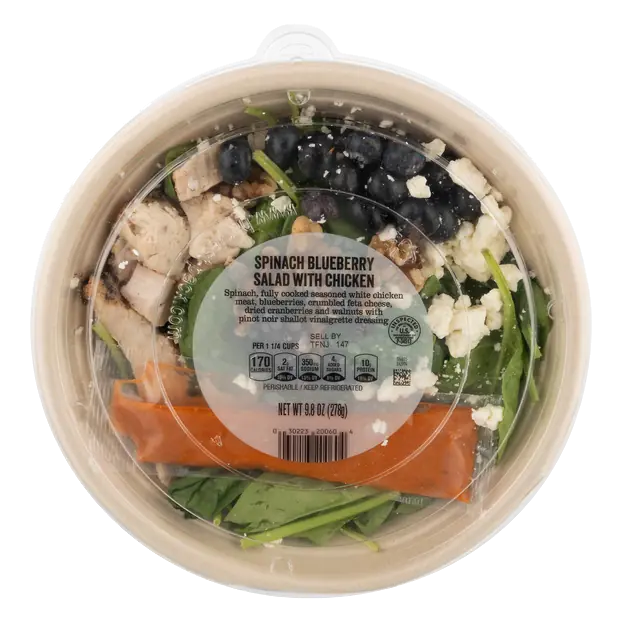 Spinach Blueberry Salad with Chicken