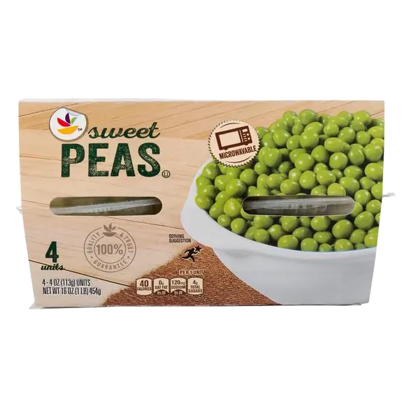 Sweet Peas Microwavable Cups - 4 ct
