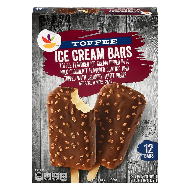 Toffee Ice Cream Bars - 12 ct