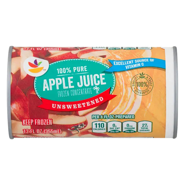 Unsweetened 100% Pure Apple Juice Frozen Concentrate
