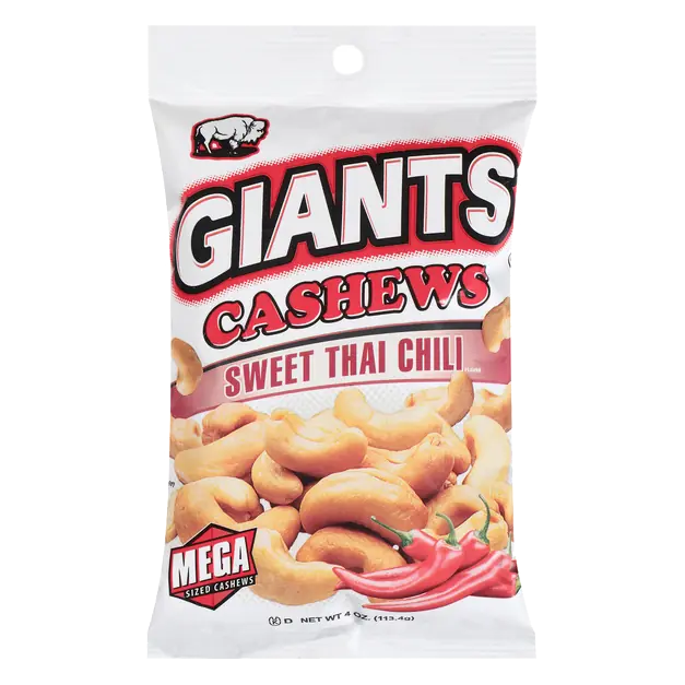 Giants Sweet Thai Chili Mega Sized Cashews 4 oz
