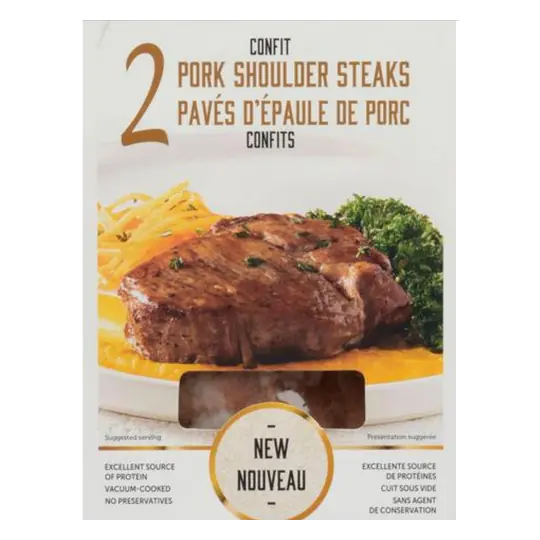 Confit Pork Shoulder Steaks 450 g