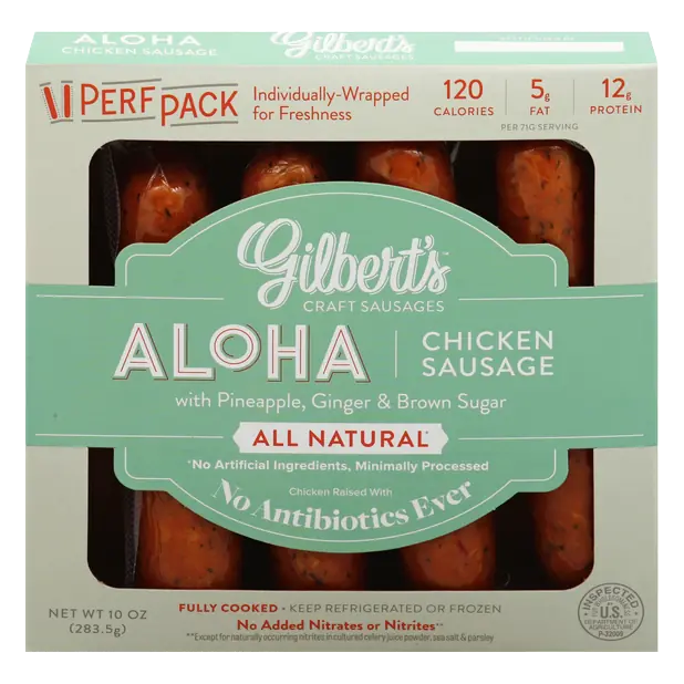 All Natural Aloha Chicken Sausage - 4 ct