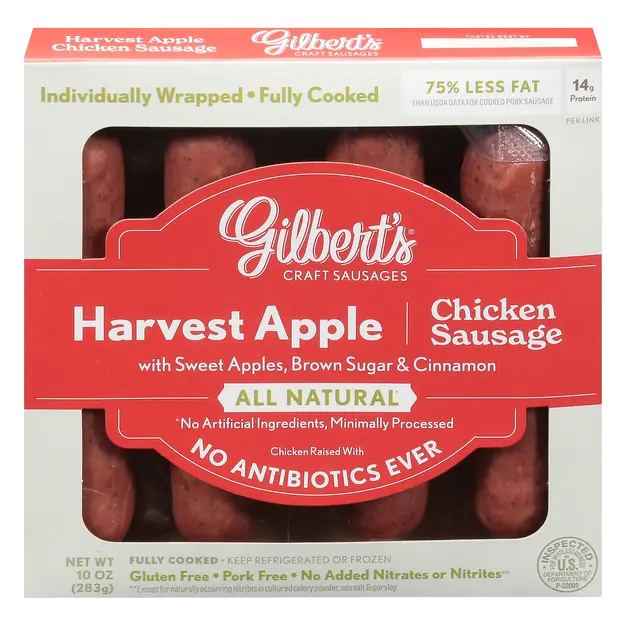 All Natural Harvest Apple Chicken Sausage - 4 ct