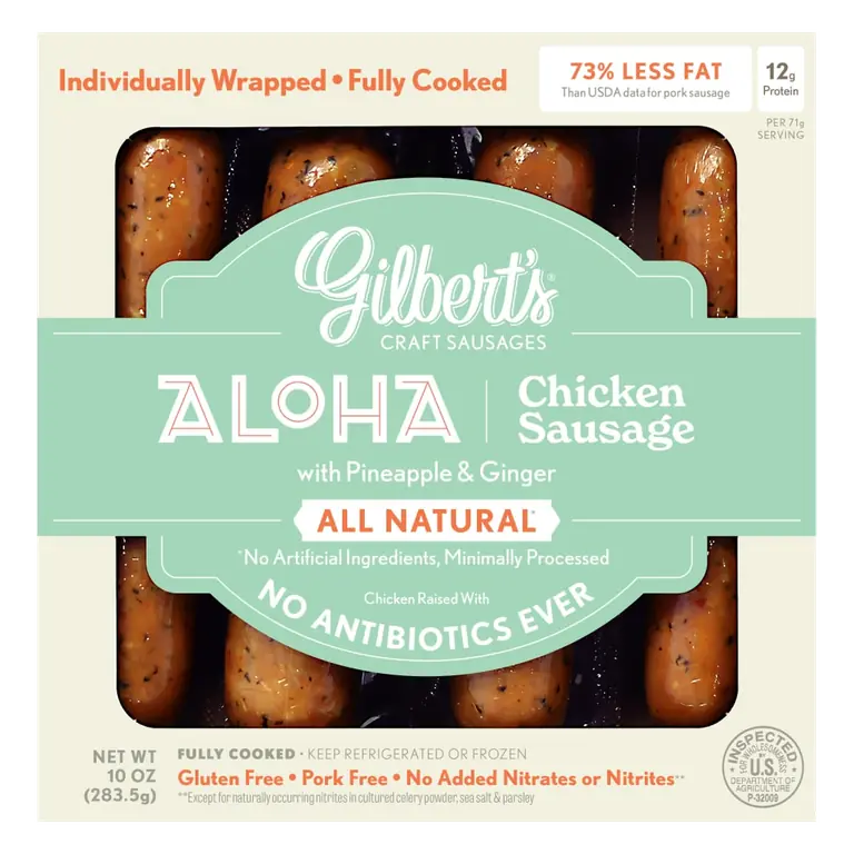 Aloha with Pineapple, Ginger & Brown Sugar Chicken Sausage