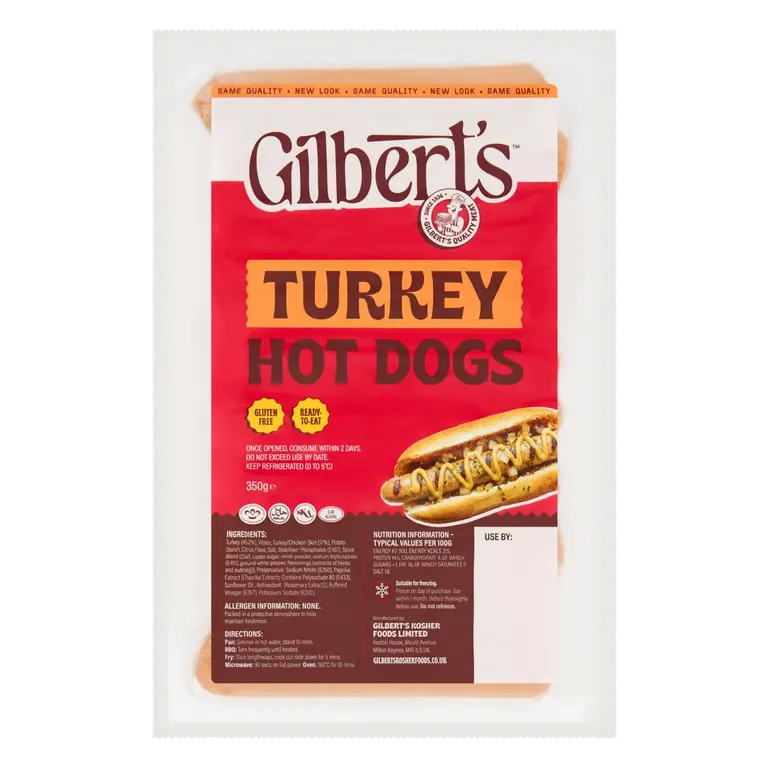 Turkey Hot Dogs 350g