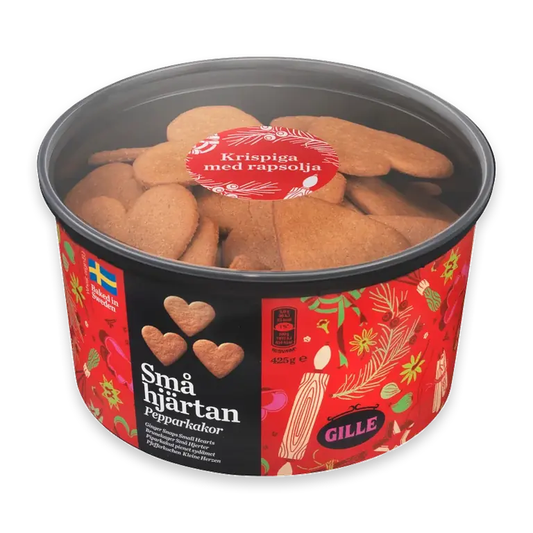 Pepparkakor Små hjärtan 425g