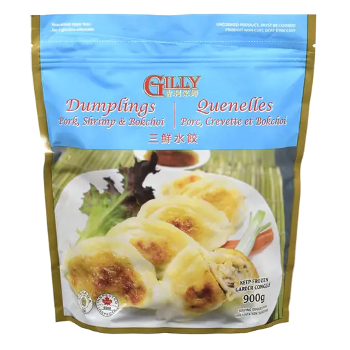 Frozen Dumplings Pork Shrimp & Bokchoi 900 g
