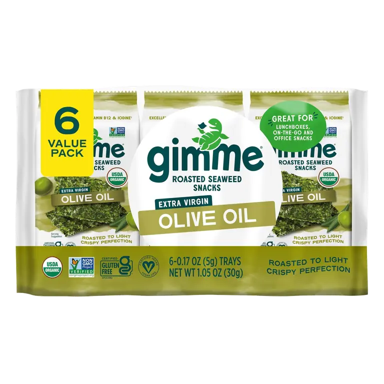 Extra Virgin Olive Oil Roasted Seaweed Snacks