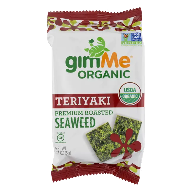 GimMe Organic Teriyaki Premium Roasted Seaweed