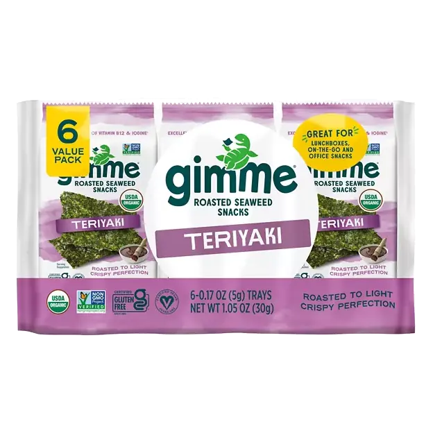 Roasted Teriyaki Seaweed Snacks Value Pack