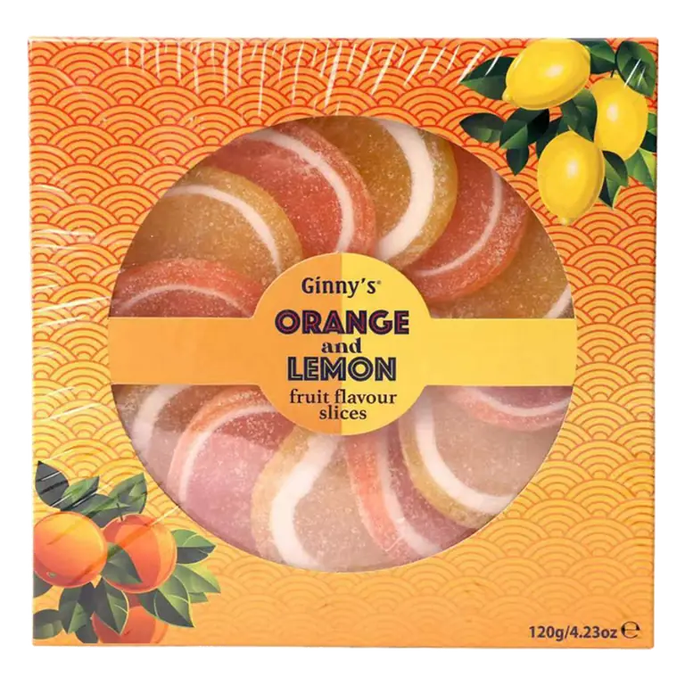 Ginny's Orange and Lemon Fruit Flavour Slices 120g