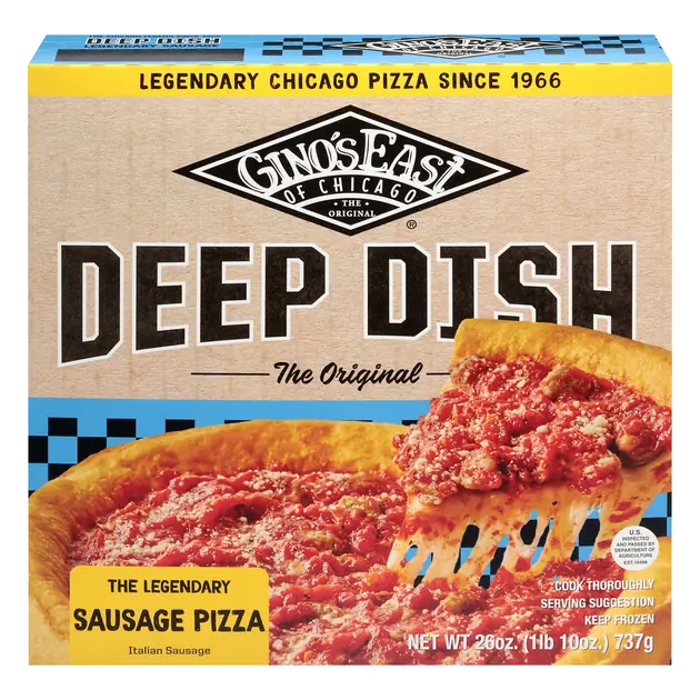 Gino's East Deep Dish Sausage Frozen Pizza, 26oz