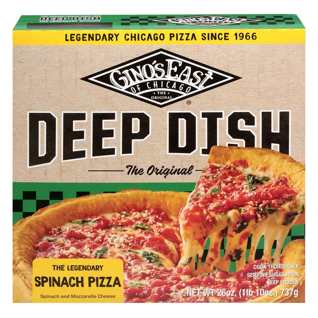 Gino's East Deep Dish Spinach Frozen Pizza, 26oz