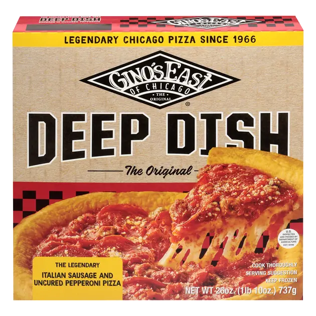 Authentic Sausage + Pepperoni Chicago Deep Dish Pizza
