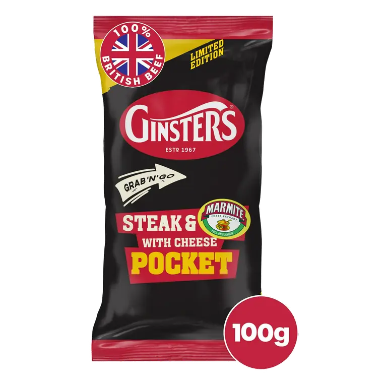 100g Steak & Marmite with Cheese Pocket, Limited Edition