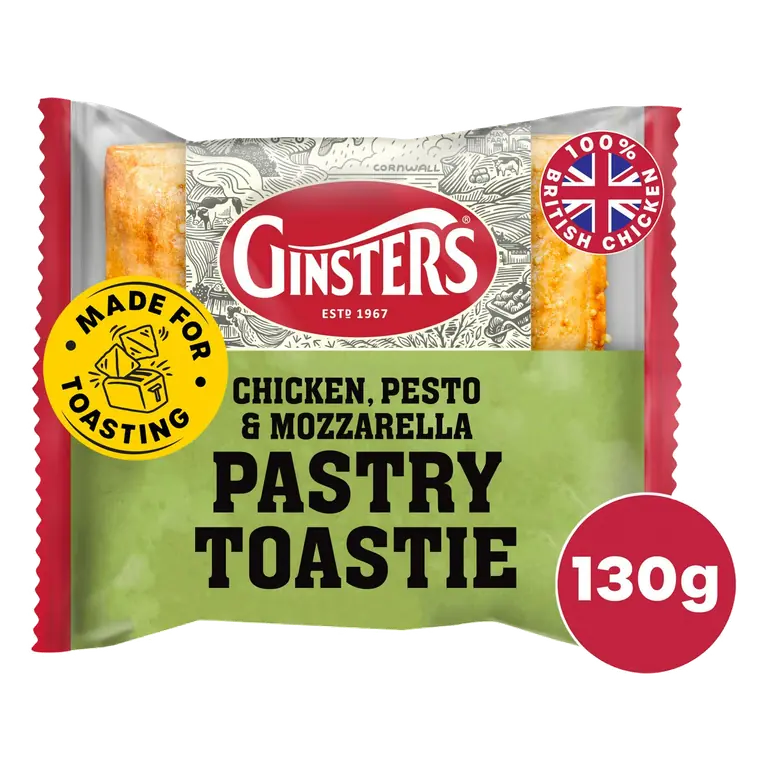 130g Chicken, Pesto & Mozzarella Pastry Toastie