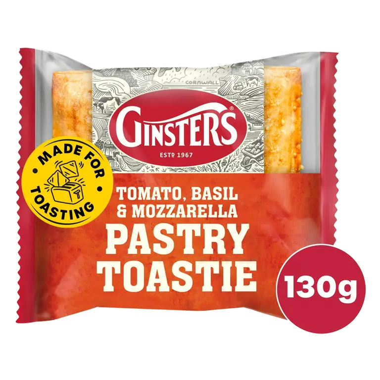 130g Tomato, Basil & Mozzarella Pastry Toastie