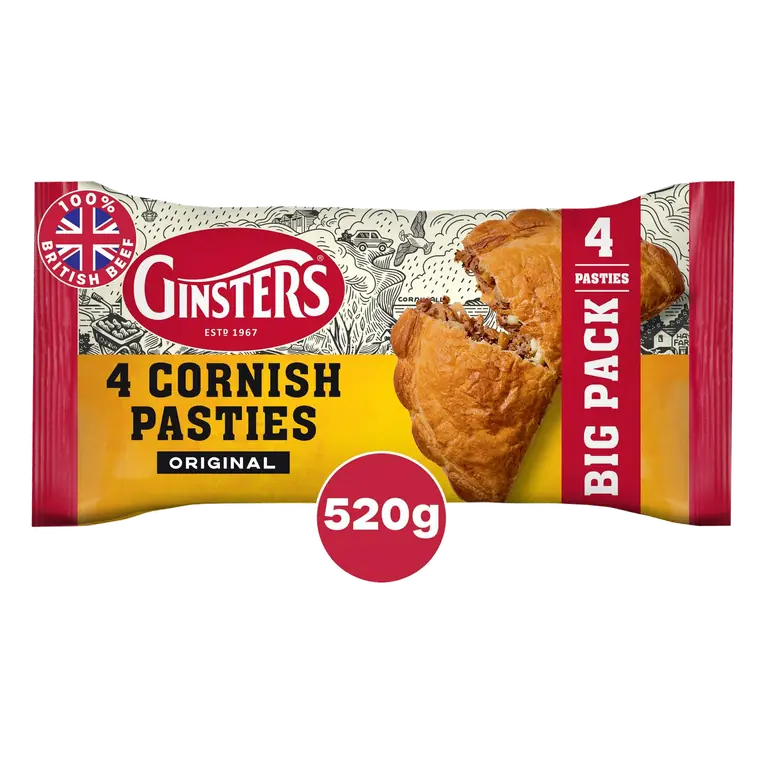 Cornish Pasty x4 520g
