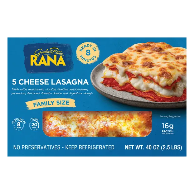 5 Cheese Lasagna Family Size Fresh