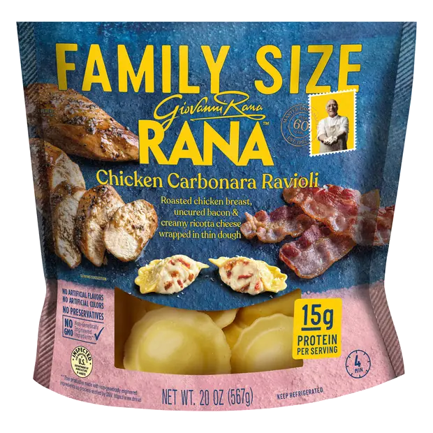 Chicken Carbonara Ravioli Family Size Refrigerated