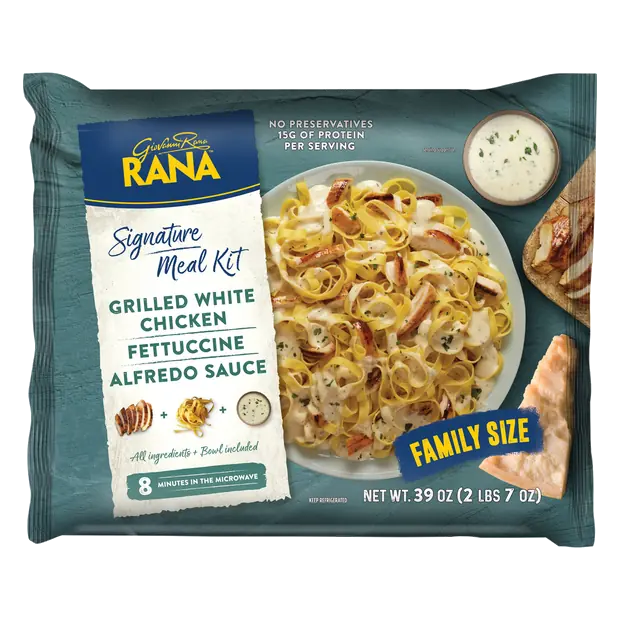 Fettuccine Pasta Meal Kit w/Grilled Chicken & Alfredo Sauce