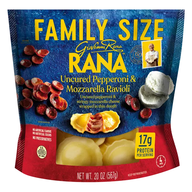 Pepperoni & Mozzarella Ravioli Family Size Refrigerated