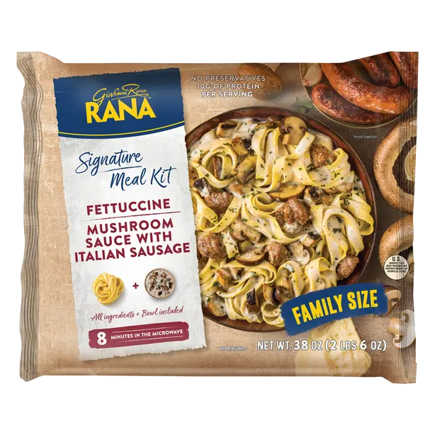 Signature Meal Kit Fettuccine Mushroom Sauce/Italian Sausage