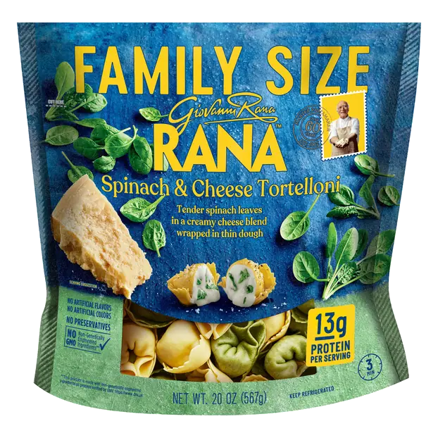 Spinach & Cheese Tortelloni Pasta Family Size Fresh