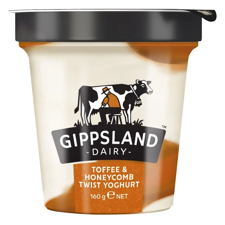 Gippsland Toffee & Honeycomb Twist Yoghurt