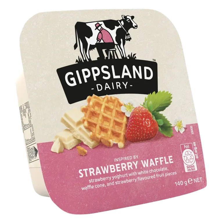 Mix Ins Yogurt Strawberry Waffle