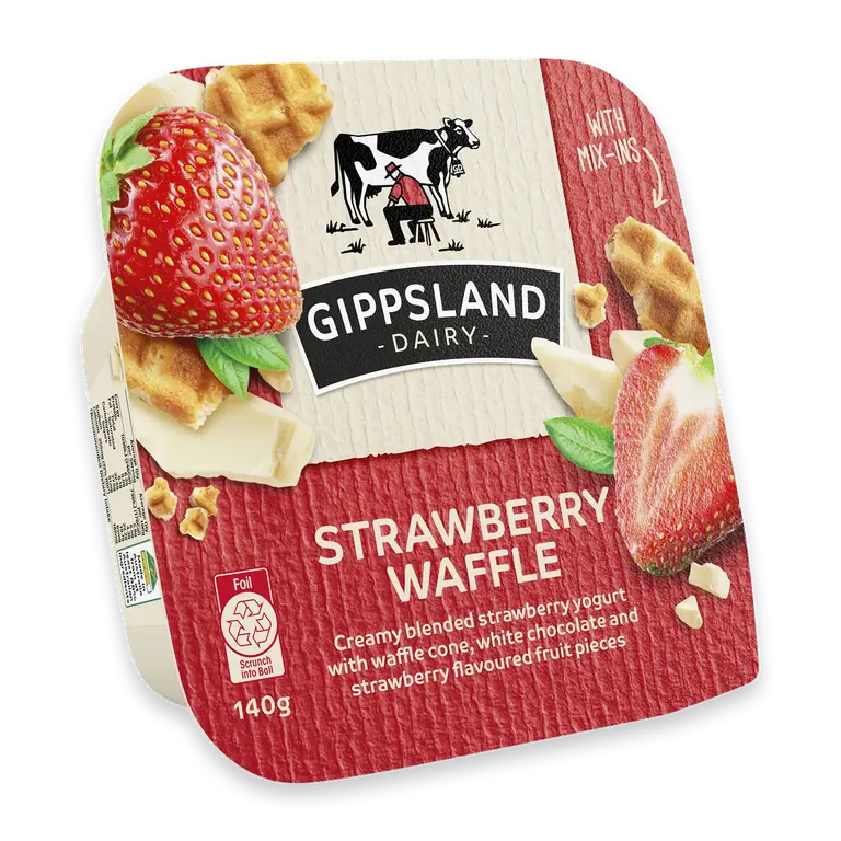 Strawberry Waffle Yoghurt