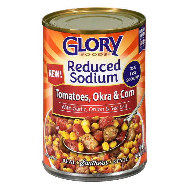 Reduced Sodium Southern Style Tomatoes Okra & Corn
