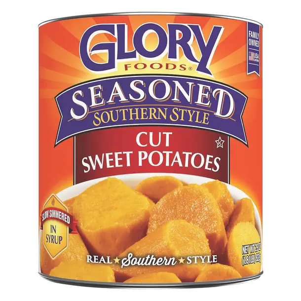 Seasoned Southern Style Cut Sweet Potatoes in Light Syrup