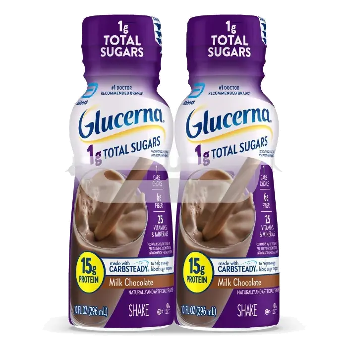 Glucerna Milk Chocolate 1Gram Total Sugar Meal Replacement Drink, 4pk/40 fl oz