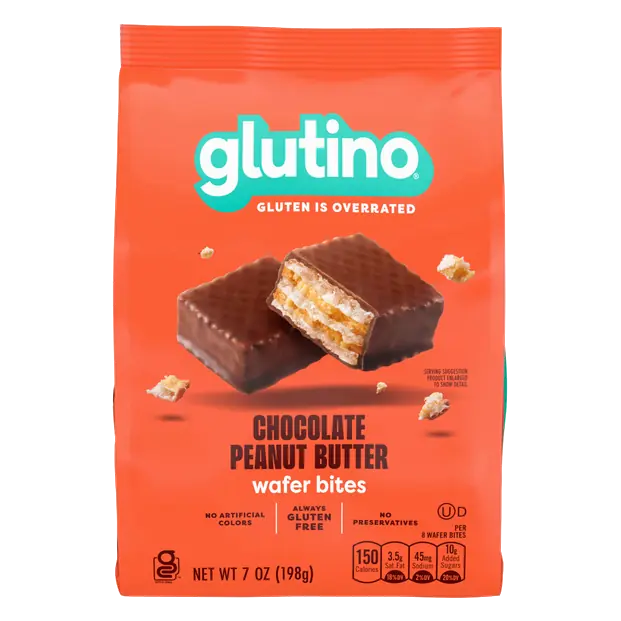 Gluten Free Chocolate Peanut Butter Wafer Bites